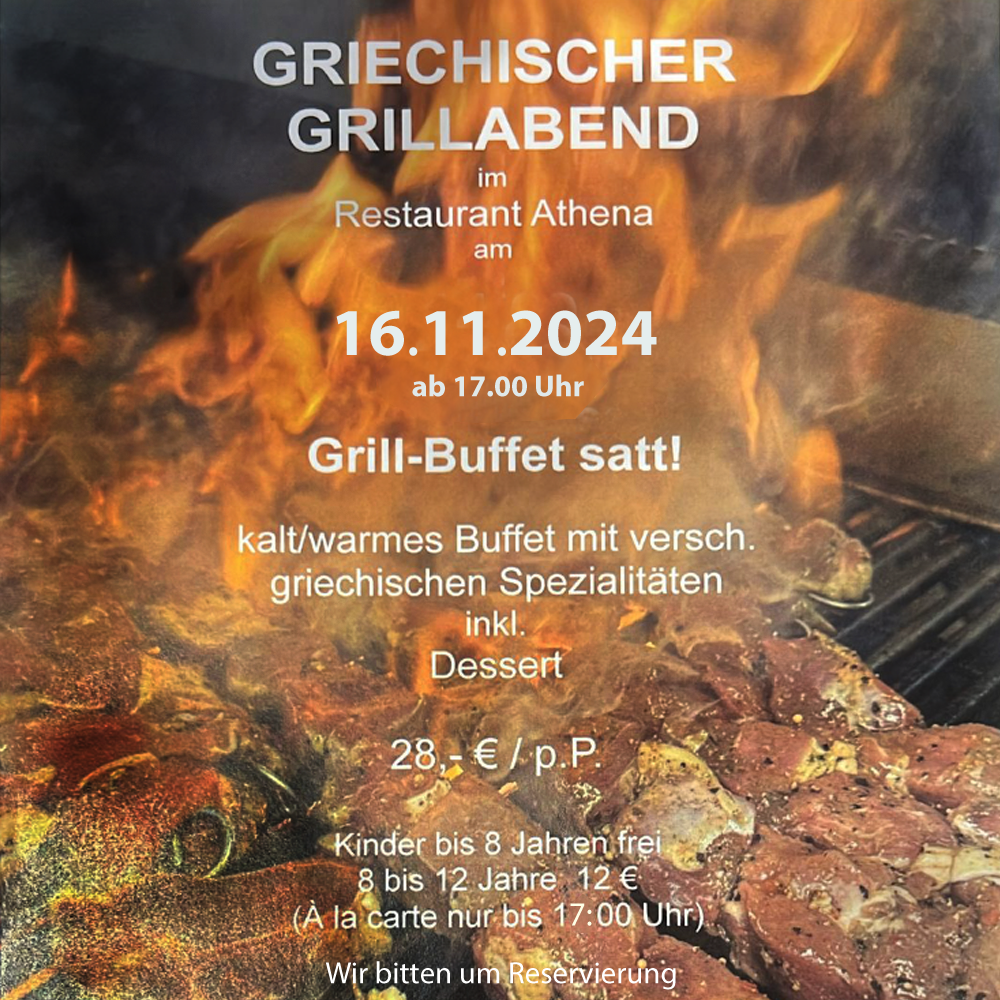 griechischer Grillabend im Athena in Stelle