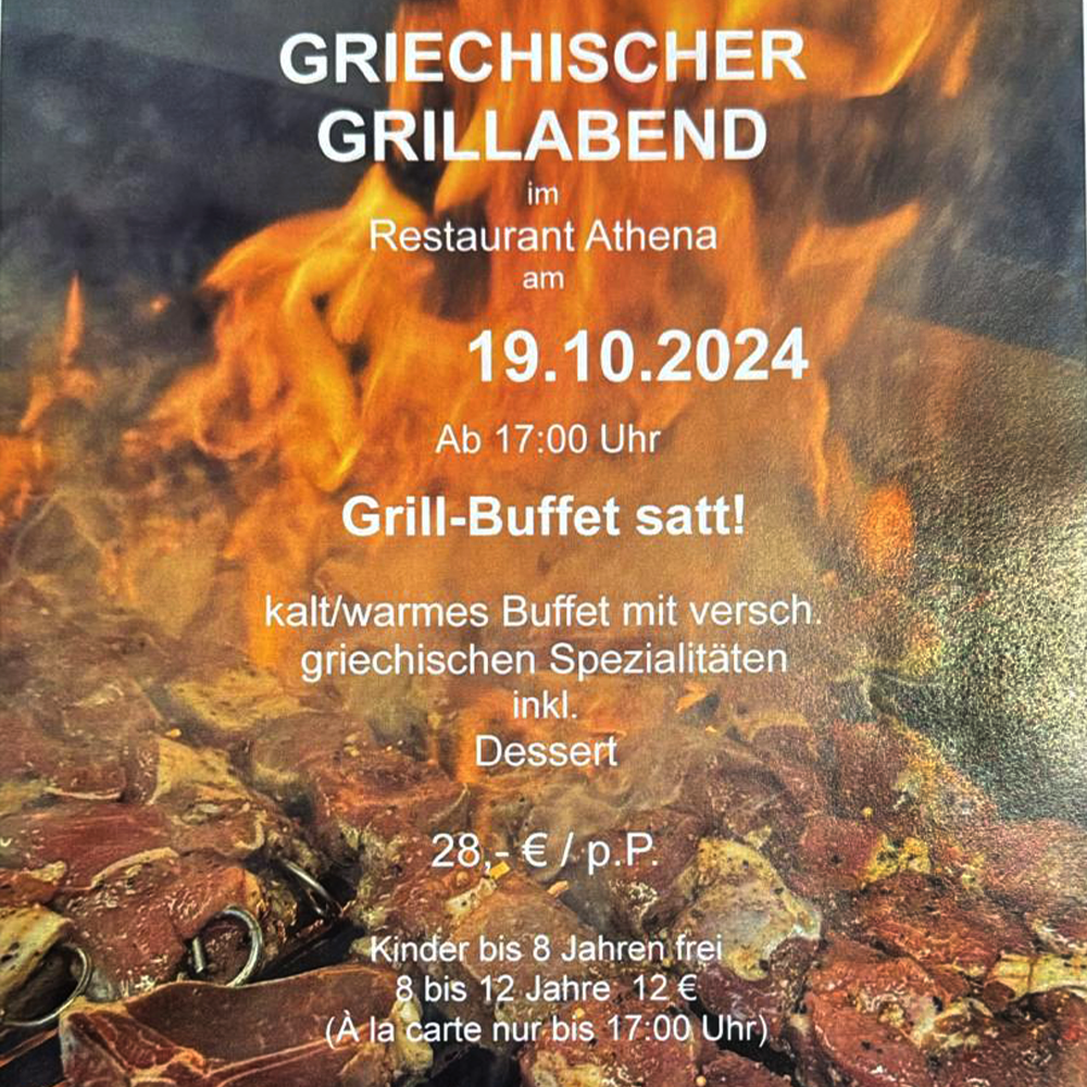 griechischer Grillabend im Athena in Stelle