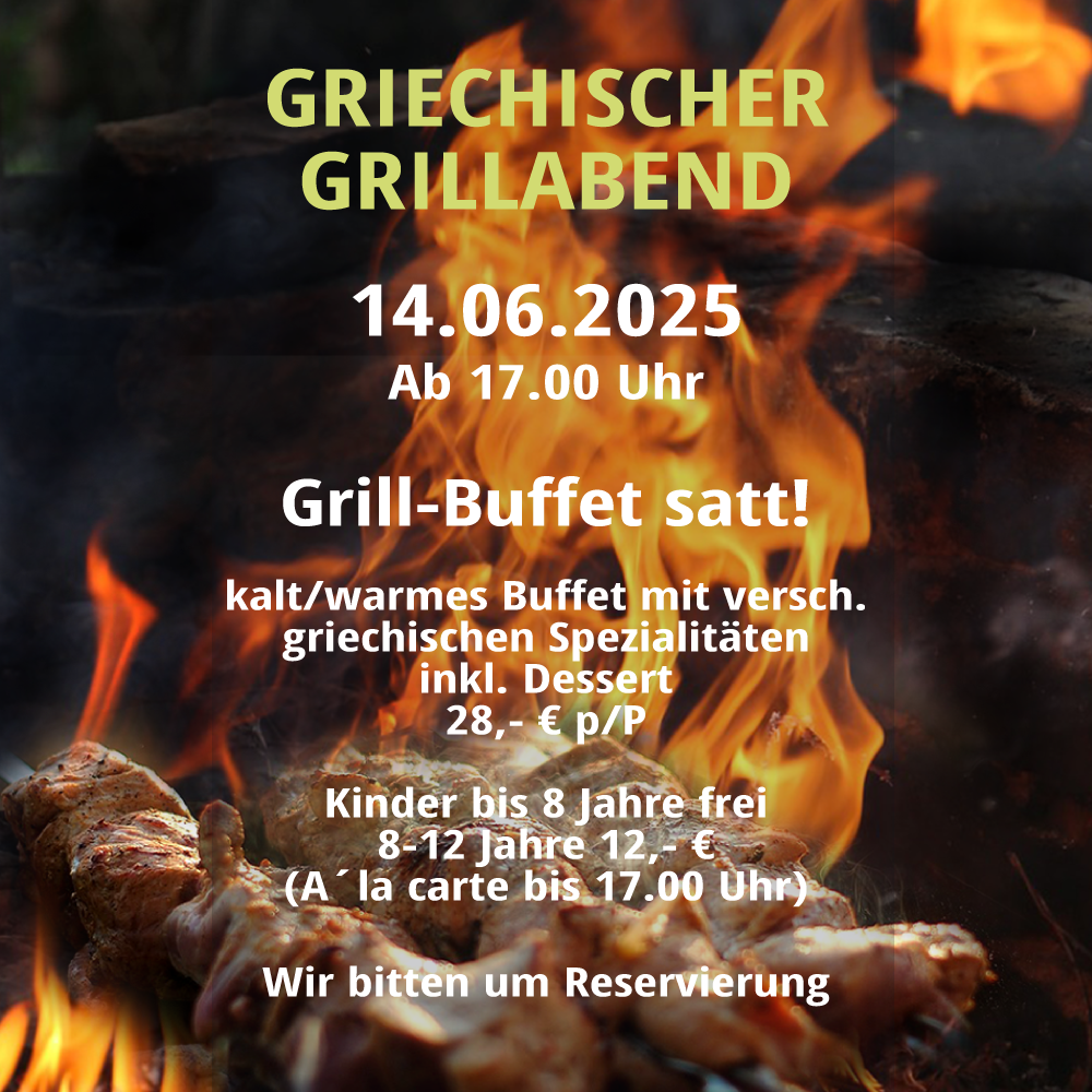 Athena Stelle - griechischer Grillabend im Juni